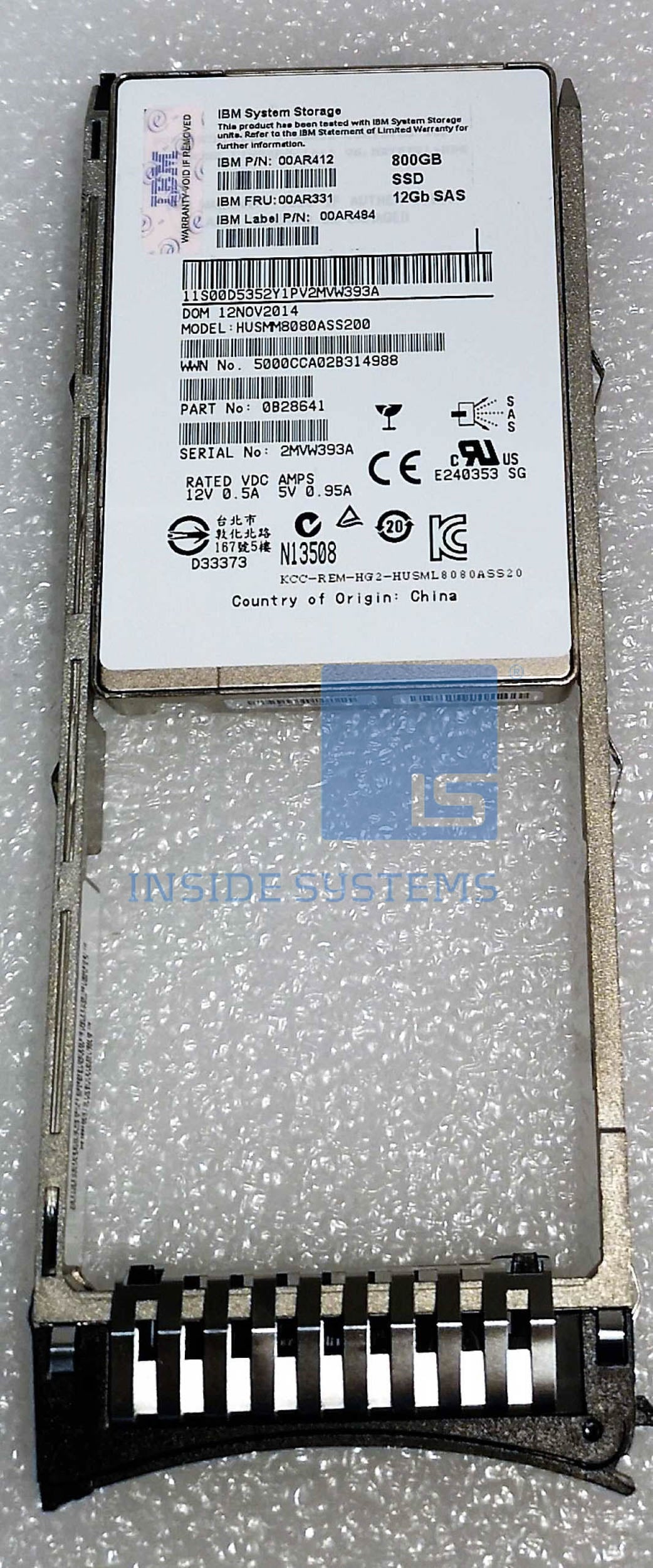00AR412 - IBM 800GB 2.5 Inch Flash SSD Drive 9 00AR412 A 10