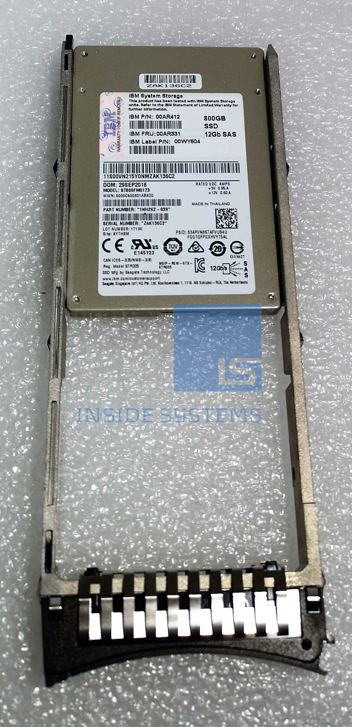 00AR412 - IBM 800GB 2.5 Inch Flash SSD Drive - Image 3