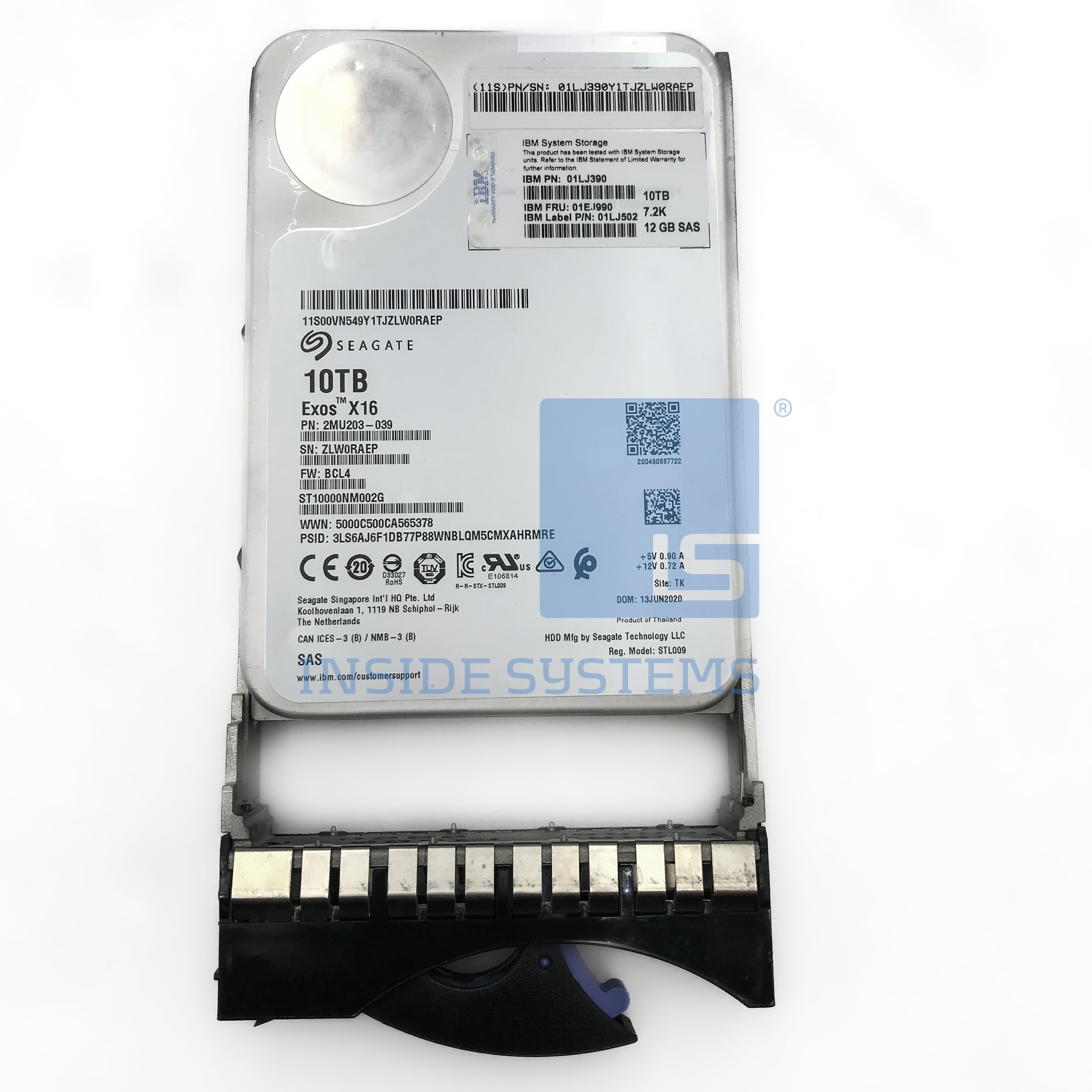 01EJ990 - IBM 10TB 7.2K 12G NL SAS LFF 3.5" HDD 1 01EJ990 - IBM 10TB 7.2K 12G NL SAS LFF 3.5" HDD