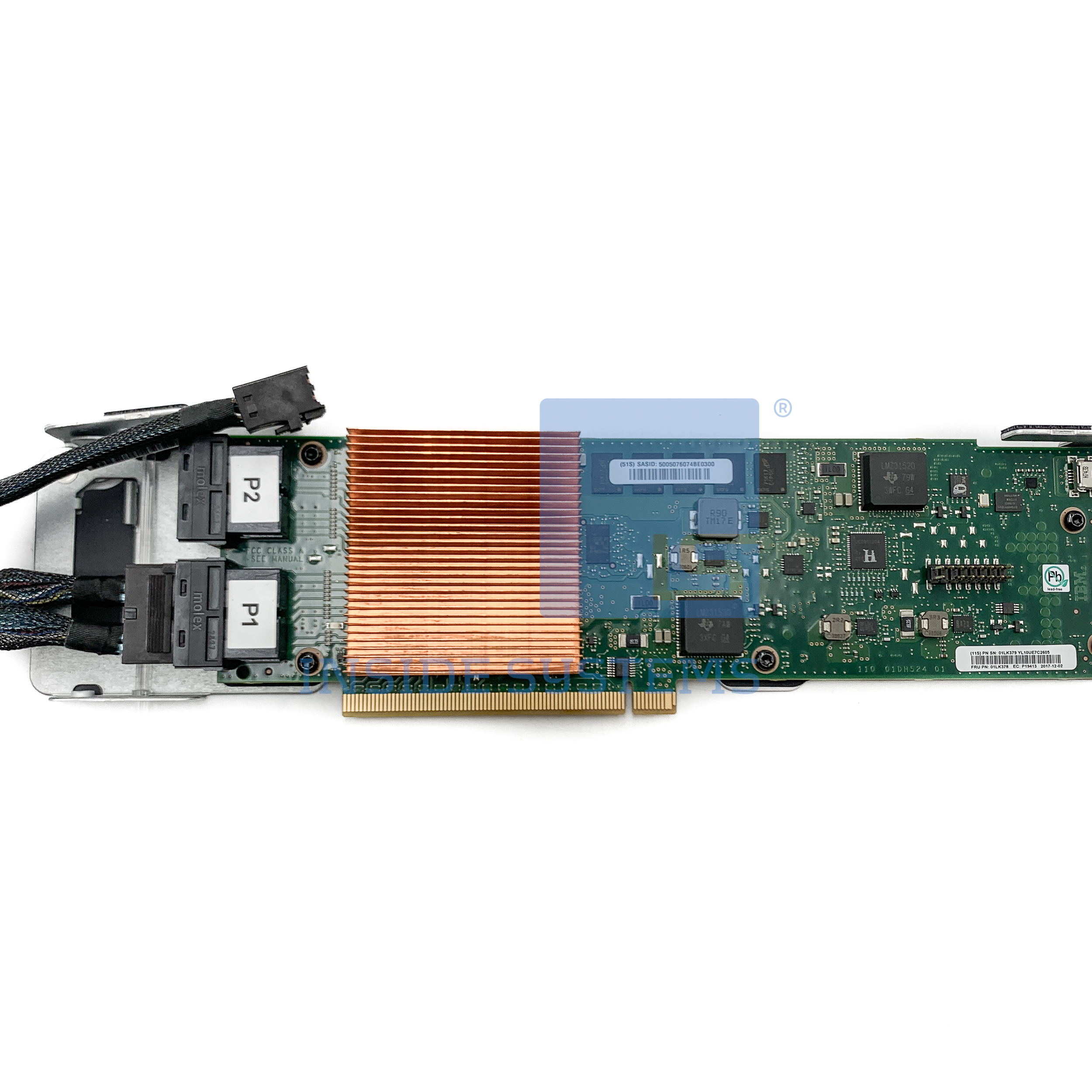 01LK378 - PCIe3 x8 SAS RAID Controller 57D7 2 01LK378 - PCIe3 x8 SAS RAID Controller 57D7