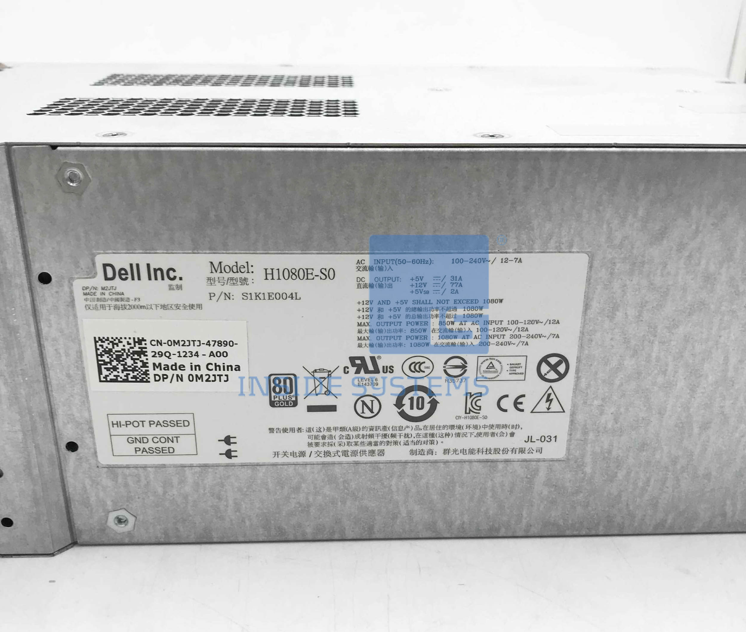 0M2JTJ - DELL EQL PS6100 1080W PSU 11 0M2JTJ D