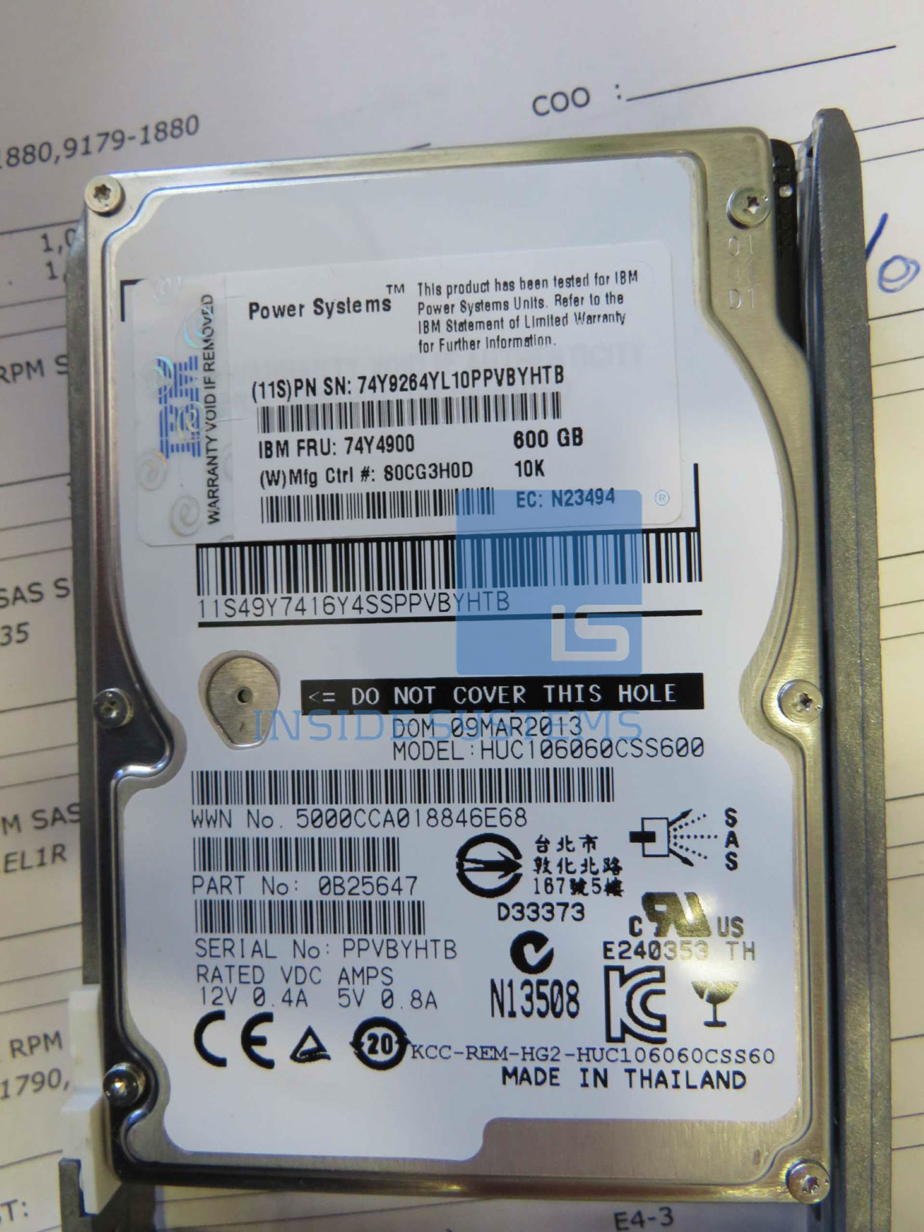 1790 - 600GB 10K RPM SAS SFF Disk (AIX/Linux) 5 1790 - 600GB 10K RPM SAS SFF Disk (AIX/Linux) - Image 3