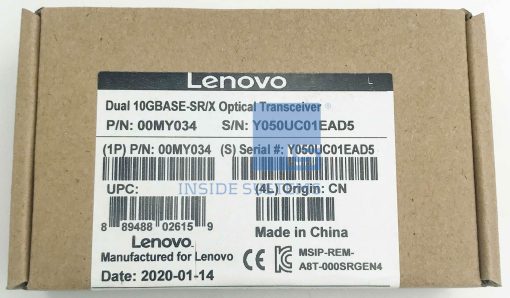 00MY034-02 - Lenovo DualRate 1G/10GB SFP+ Transceiver