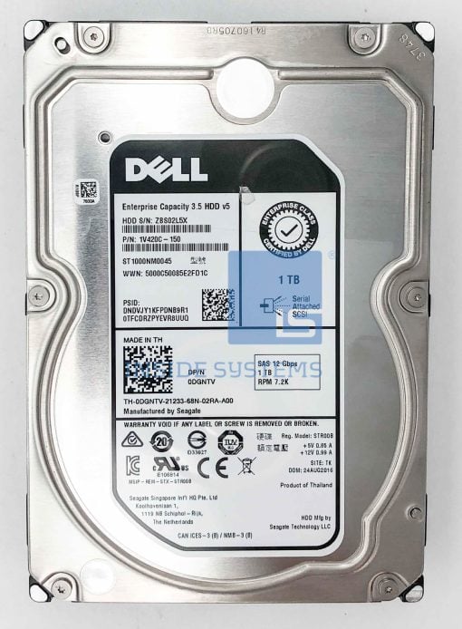 0DGNTV-04 - 1TB 7.2K 12G NLSAS 512N 3.5" HDD