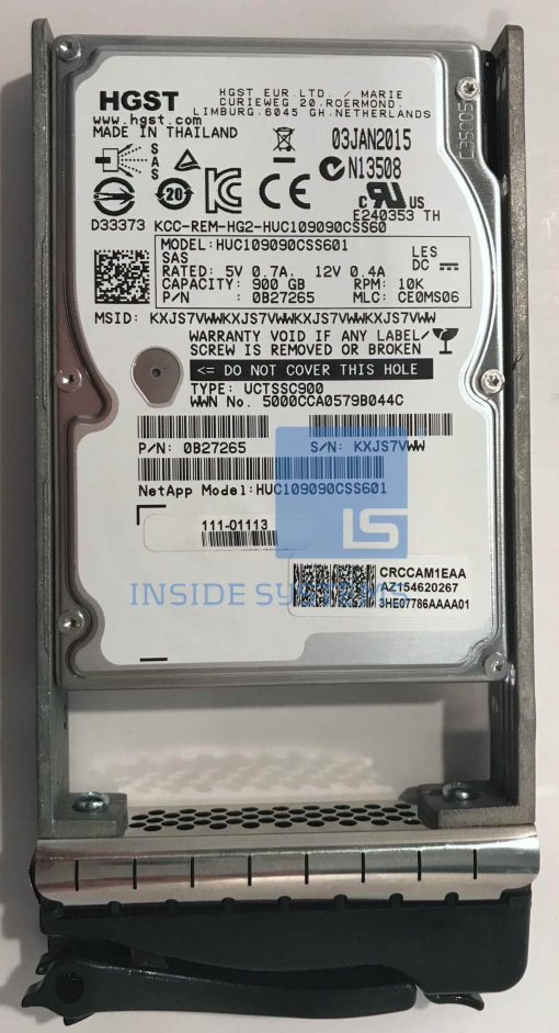 111-01822 - Netapp 900GB 10K 6G SAS 2.5" HDD