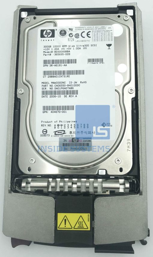 404670-001 - HP 300GB 10K U320 SCSI 3.5" HDD