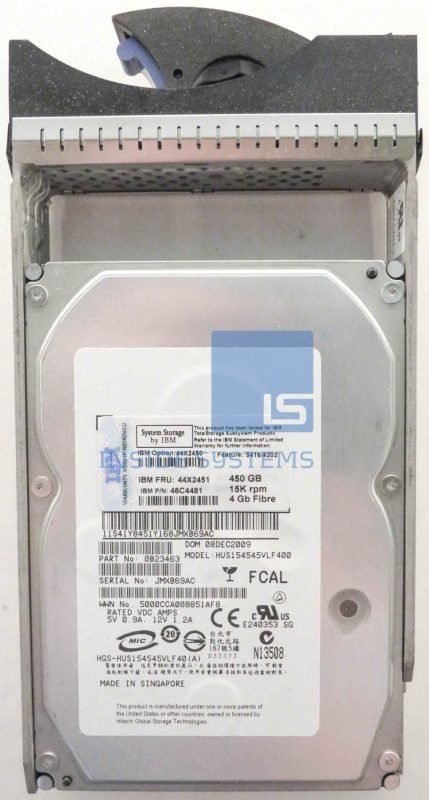 44X3237 - 450GB, 4 Gbps FC 15K RPM, E-DDM2 3.5
