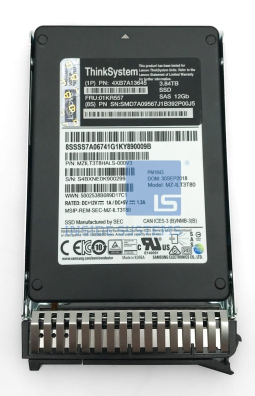 4XB7A13645-03 - 3.84TB 12Gbps 2.5" SAS SSD PM1643 RI