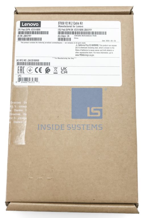 4Z57A16099-01 - ThinkSystem ST650 V2 M.2 Cable Kit