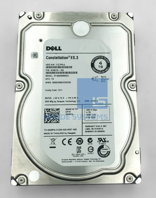 529FG-04 - DELL 4TB 7.2K 6G 512n NLSAS 3.5" HDD