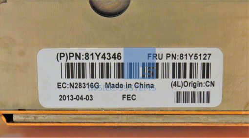 81Y5127 - FLEX X240 HEAT SINK - for CPU 1