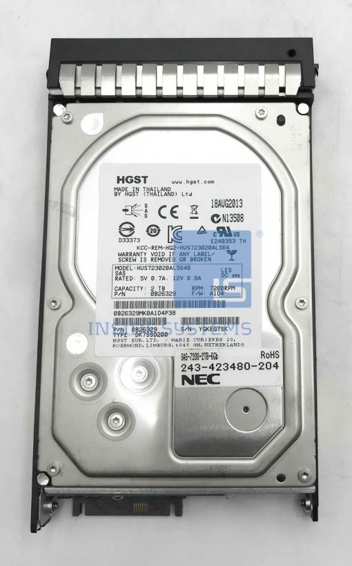 508010-001 - 2TB 7.2K 6G ST SAS 3.5" HDD