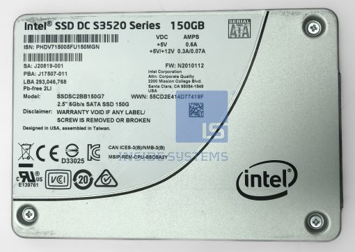 SSDSC2BB150G7 - Intel DC S3520 150GB 6G 2.5" SATA SSD