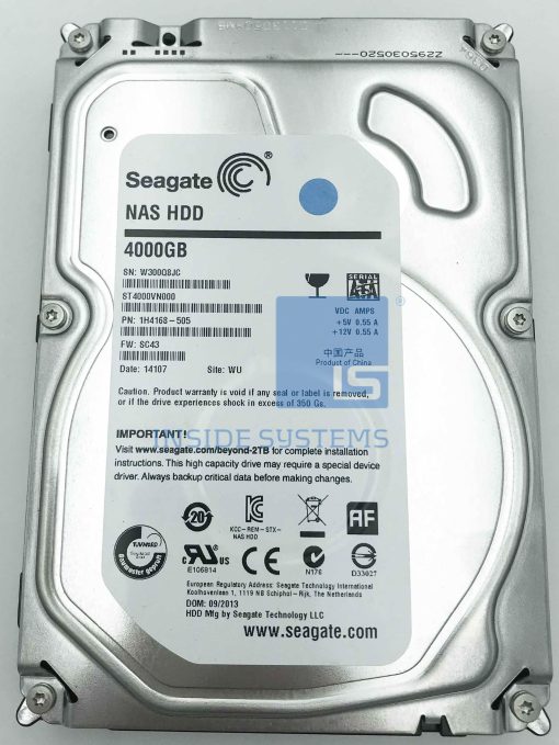 ST4000VN000 - Seagate NAS 4TB 3.5" SATA 5900RPM Hard D