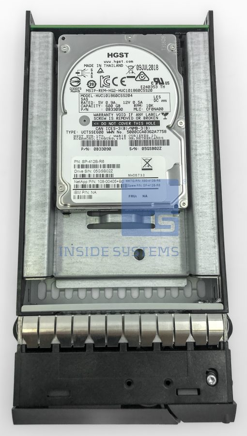 X412B-R6 - 600GB 15K SAS HDD 2.5" in 3.5" Bracket