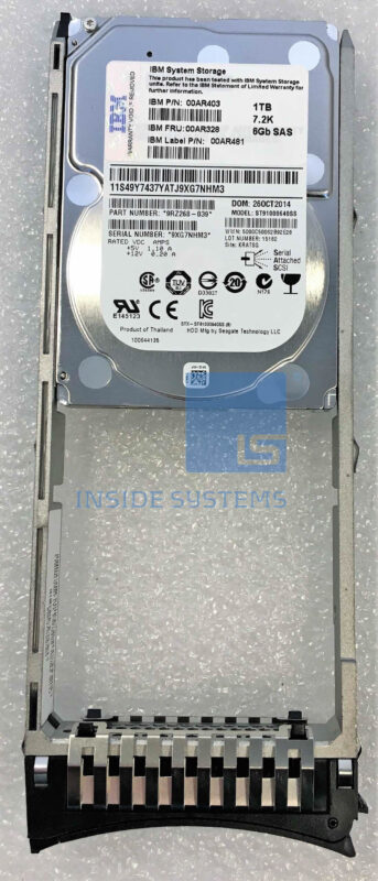CISCO A03-D1TBSATA ST91000640NS 1TB 7.2K RPM 6Gb/s 2.5" SATA Server HDD – 1 Year Warranty
