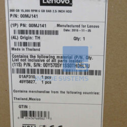 Alternative view of 00MJ141-01 - 300GB 15K 2.5" SAS HDD