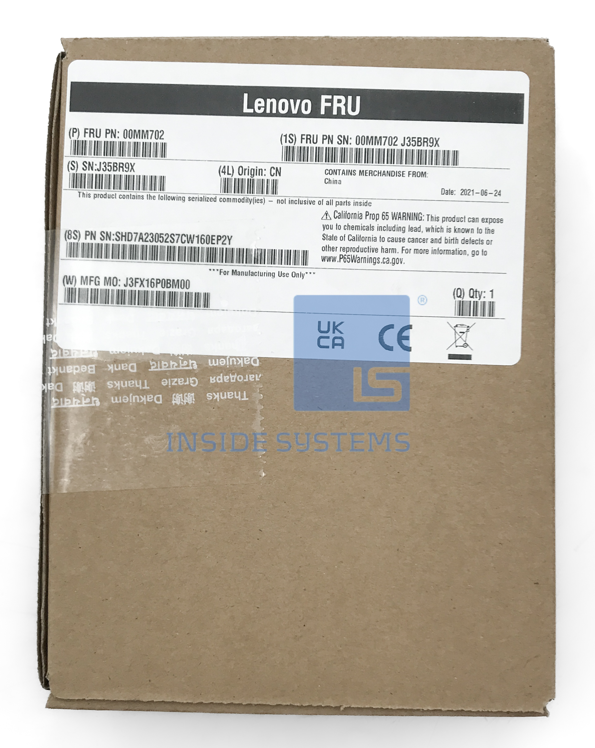 00MM700-01 - 600GB 10K 6Gbps 2.5" SAS HDD 9 00MM700 01 A