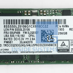 00UP436 - 256GB M.2 PCIe SATA SSD 2280
