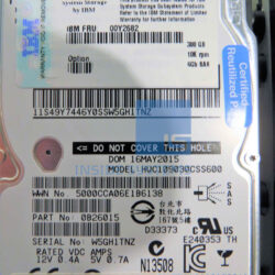 Alternative view of 00Y2682 - IBM 300GB 10KRPM 6GB SAS SFF HDD