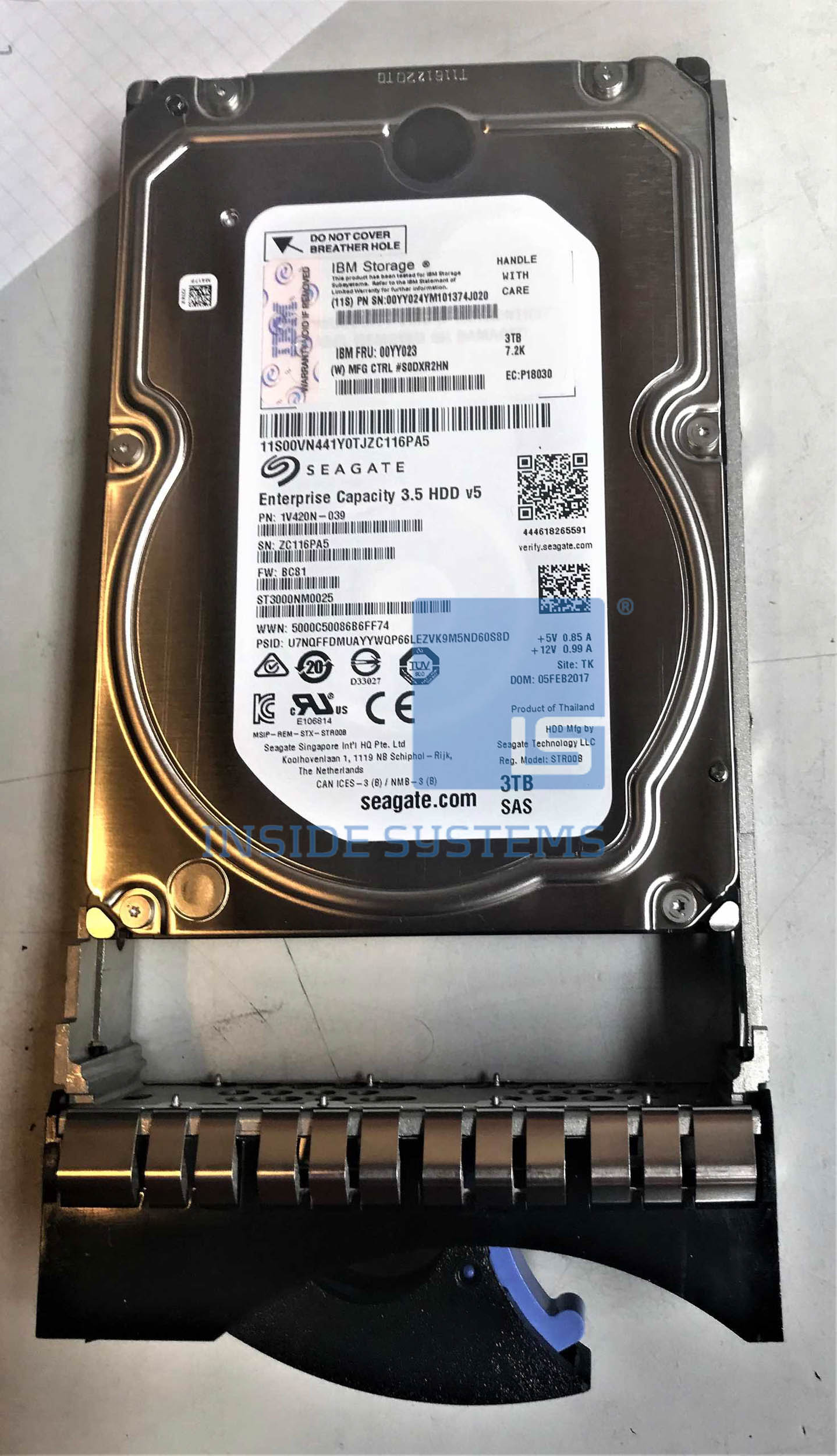 00YY023 - 3TB 7.2KRPM SAS DDM (K3AN) Cat4 4 00YY023 - 3TB 7.2KRPM SAS DDM (K3AN) Cat4 - Image 2