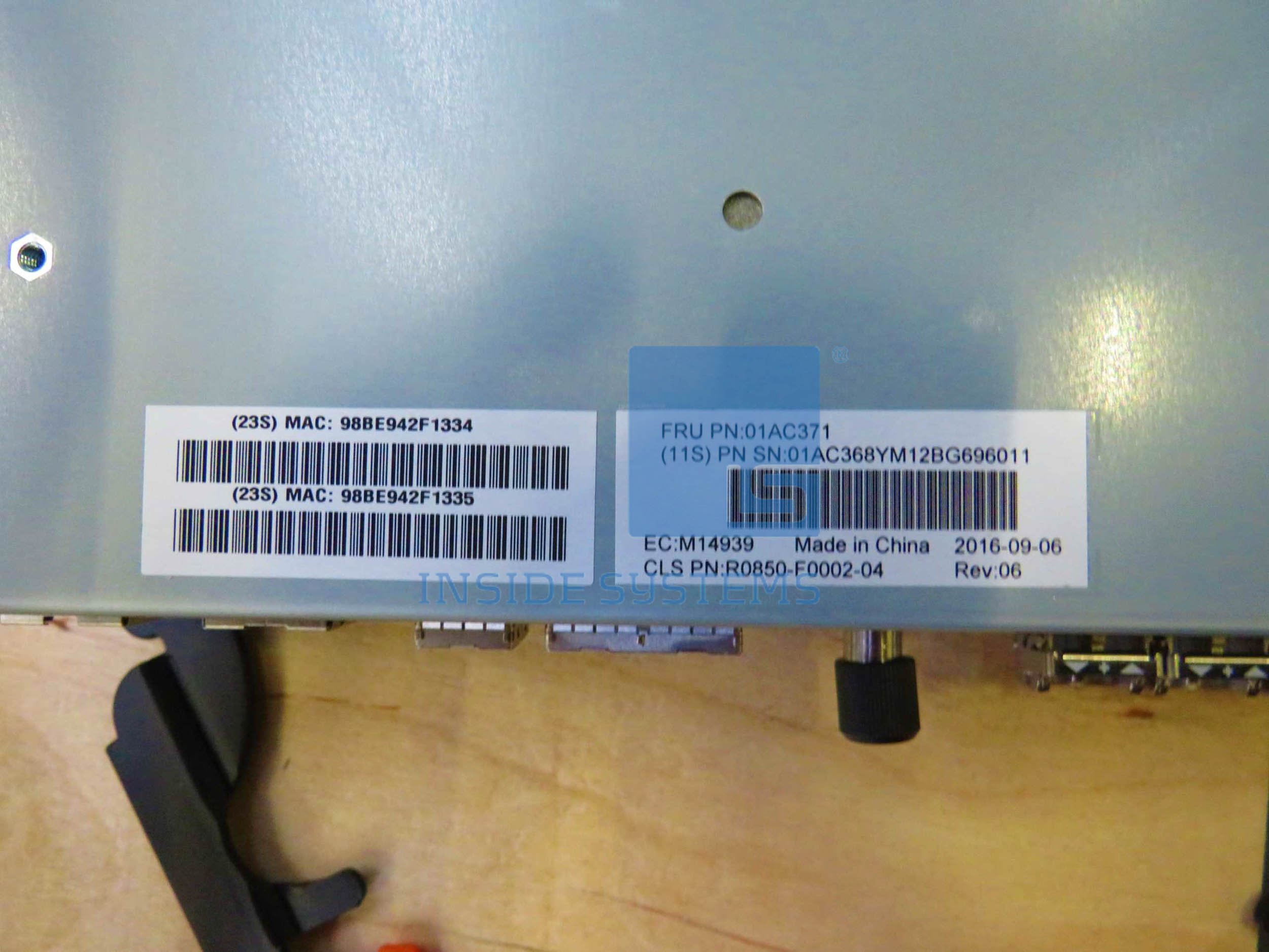 01AC371 – V5020 Node Canister – Inside Systems A/S