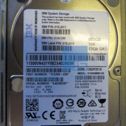 Alternative view of 01AC596 - 900GB 10K RPM 2.5 Inch SAS HDD V5000G2