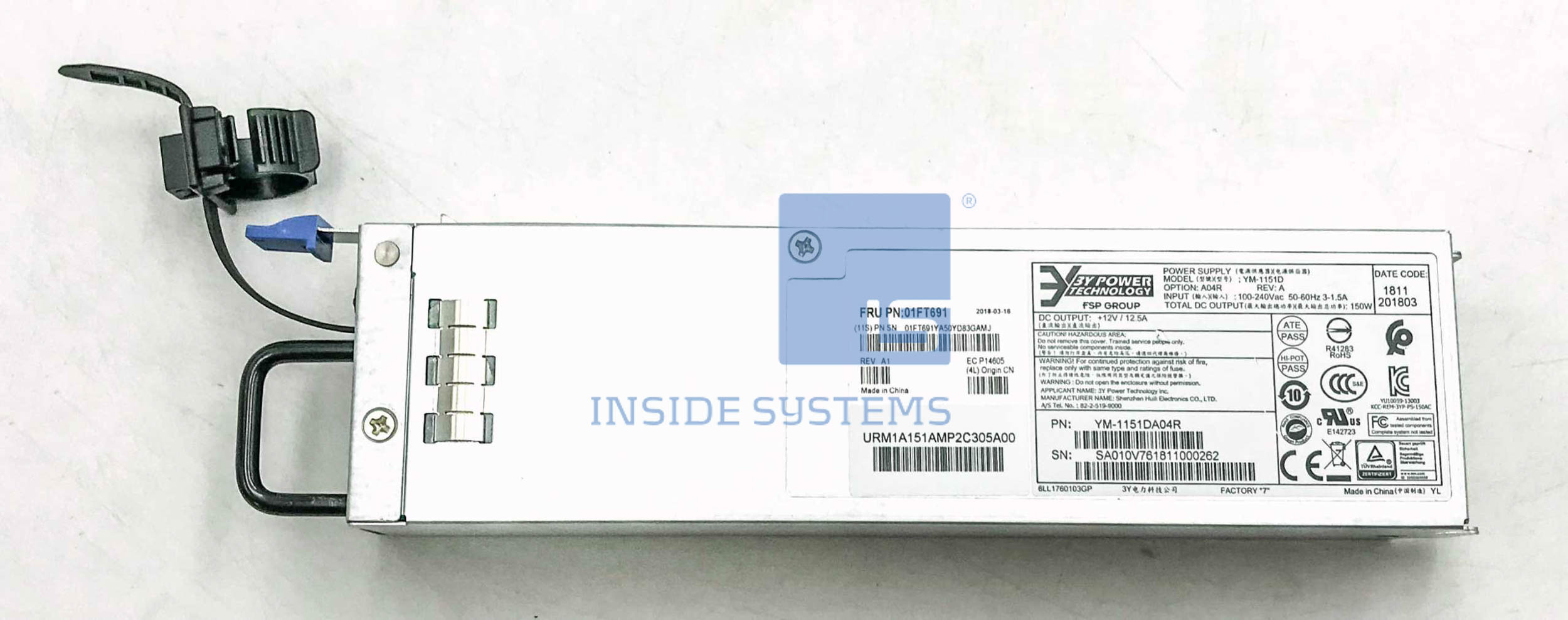 01FT691 - 150W AC Power Supply 3 01FT691 A