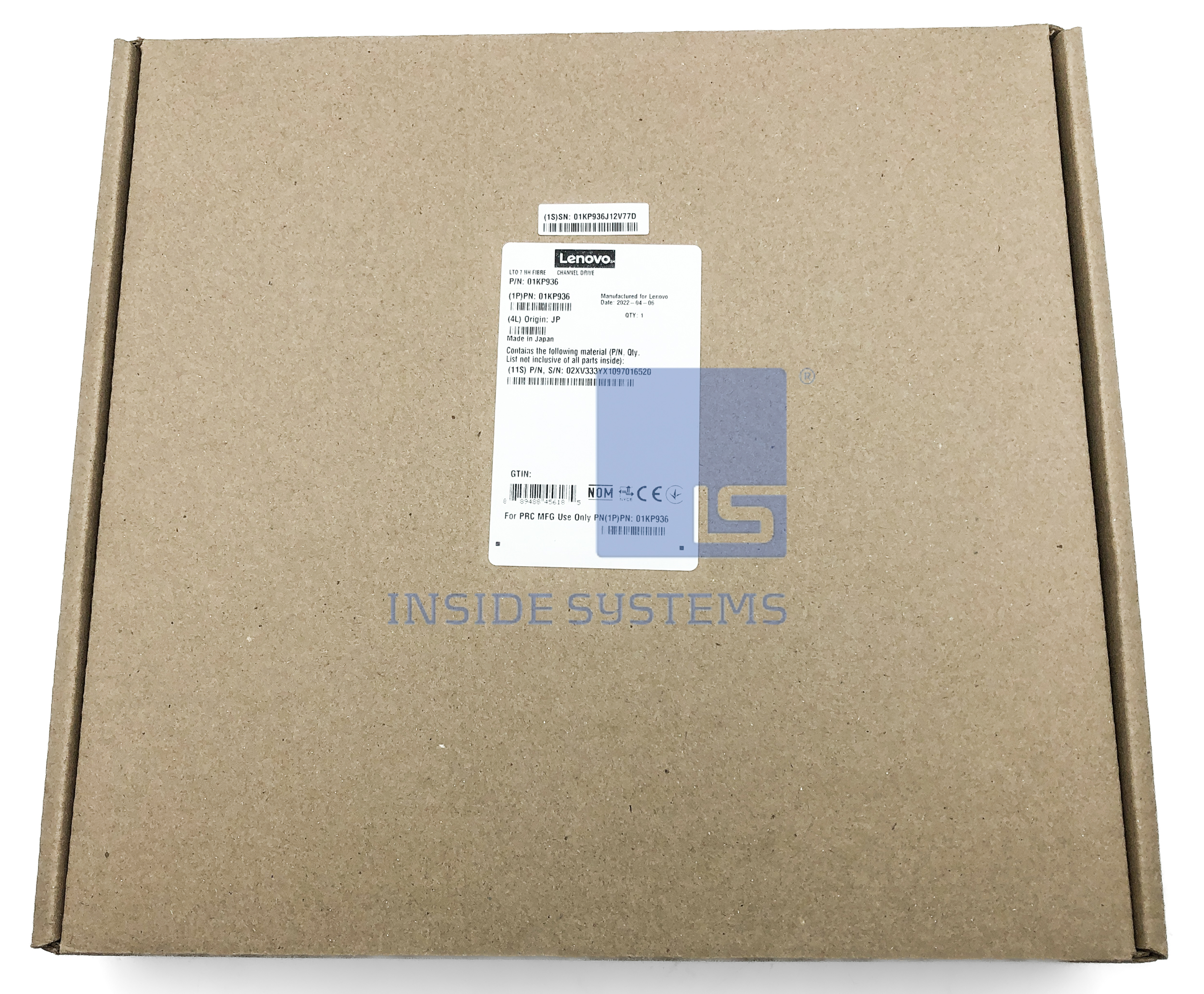 01KP936-01 - TS4300 LTO7 HH Fibre Channel Drive 3 01KP936 01 A