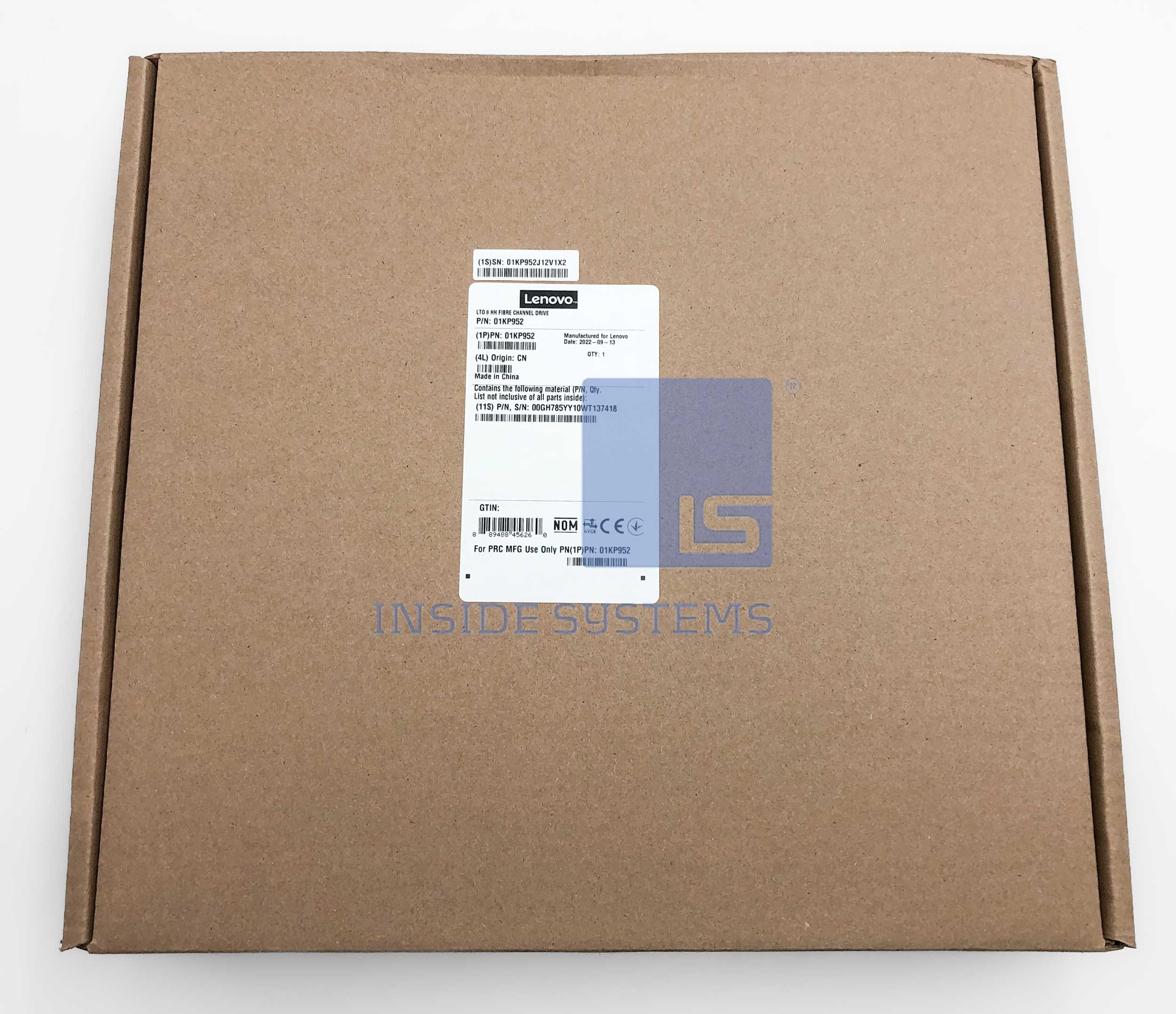 01KP952-01 - TS4300 LTO8 HH Fibre Channel Drive 2 01KP952-01 - TS4300 LTO8 HH Fibre Channel Drive