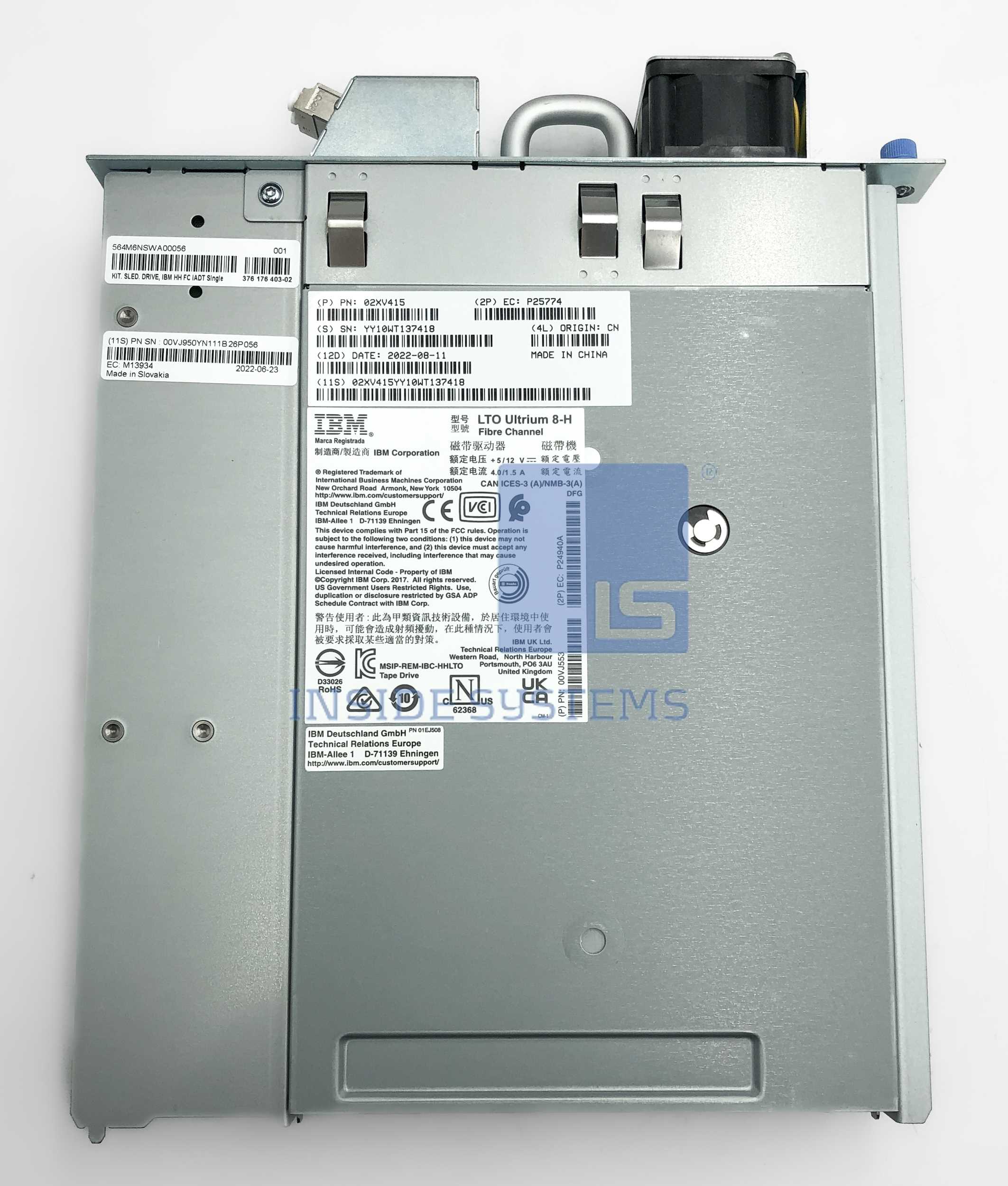 01KP952-01 - TS4300 LTO8 HH Fibre Channel Drive 3 01KP952-01 - TS4300 LTO8 HH Fibre Channel Drive - Image 2