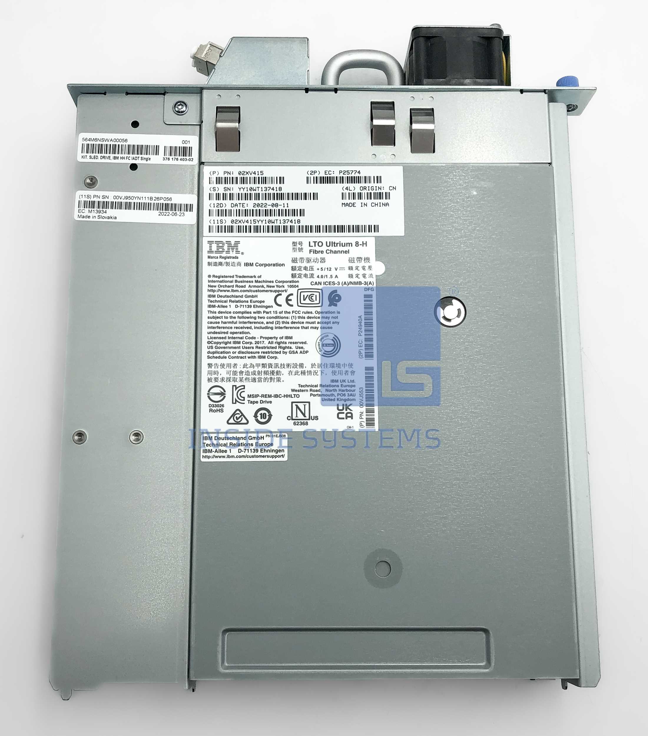 01KP952-01 - TS4300 LTO8 HH Fibre Channel Drive 4 01KP952-01 - TS4300 LTO8 HH Fibre Channel Drive - Image 3