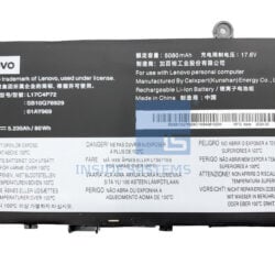 Alternative view of 01YU911-01 - Battery Internal,4c,80.4Wh,LiIon,SMP