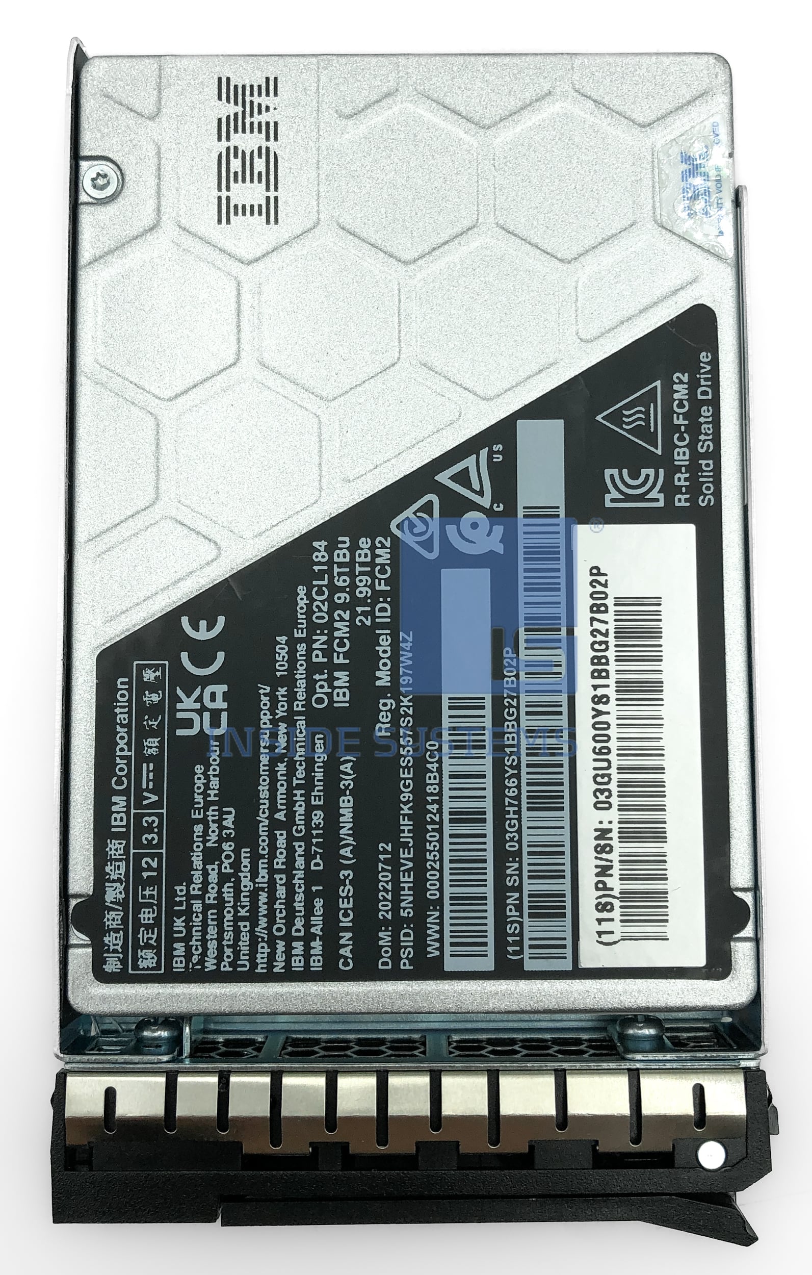03GU600-01 - IBM 9.6TB NVMe FCM 2.1 For V7000G3 1 03GU600-01 - IBM 9.6TB NVMe FCM 2.1 For V7000G3