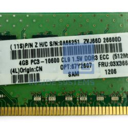 Alternative view of 03X3661 - 4GB PC3-10600 DDR3 ECC UDIMM
