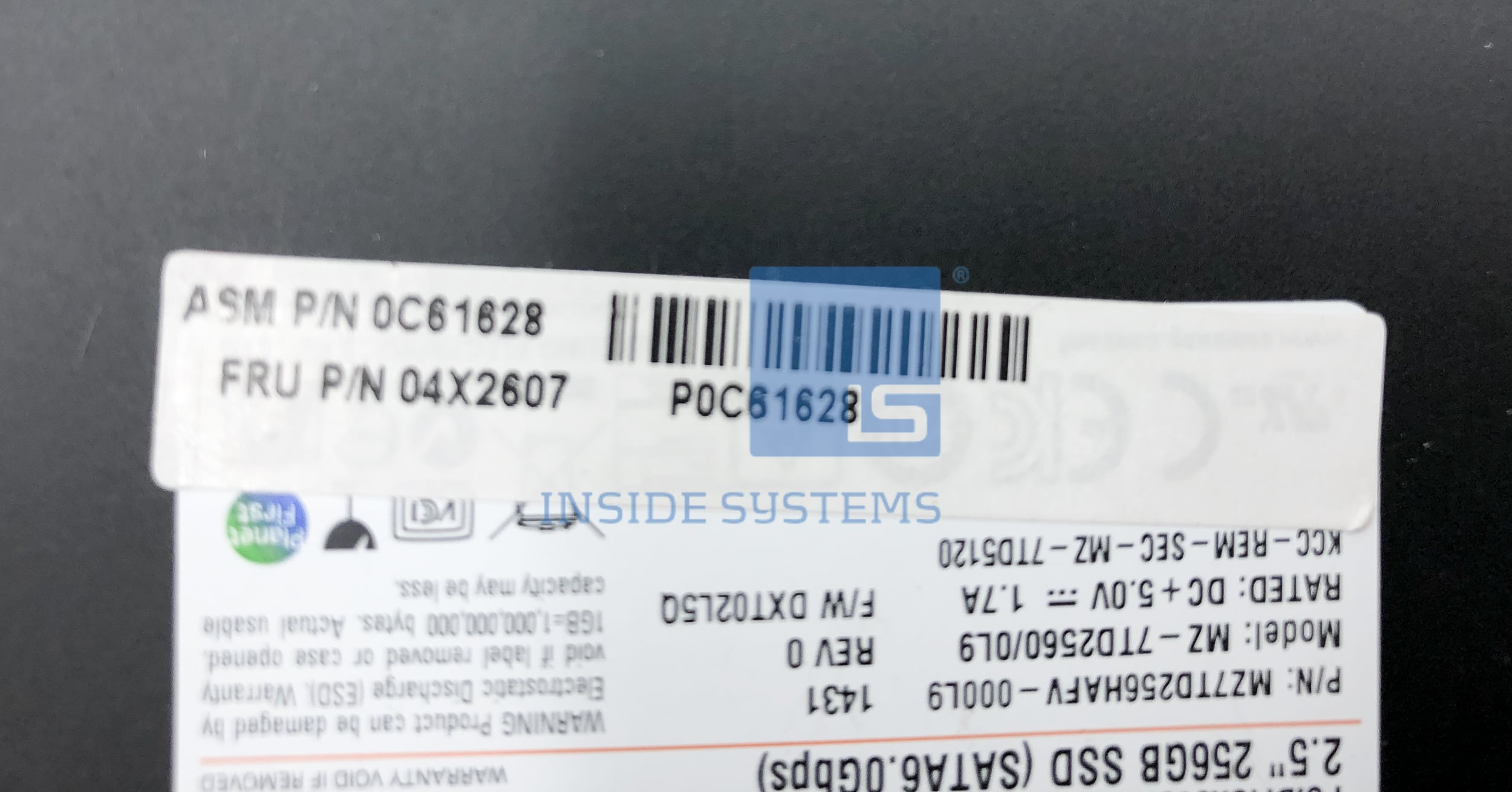 04X2607 - 256GB 6Gbps 2.5" SATA SSD 4 04X2607 - 256GB 6Gbps 2.5" SATA SSD - Image 2
