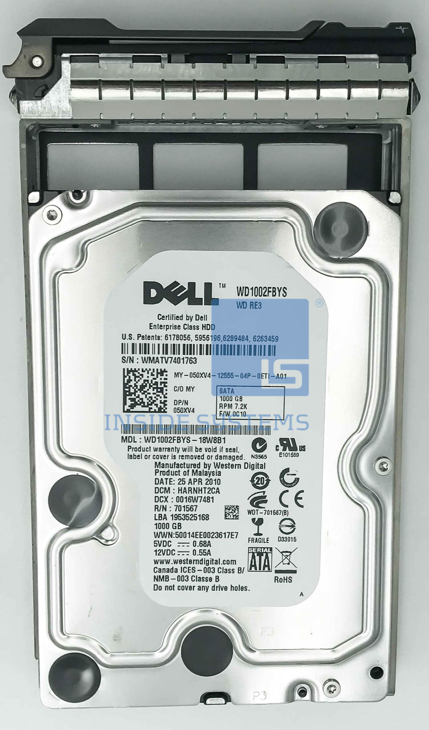 050XV4 - DELL 1TB 7.2K 6G 3.5" SATA6 HDD 4 050XV4 - DELL 1TB 7.2K 6G 3.5" SATA6 HDD - Image 2