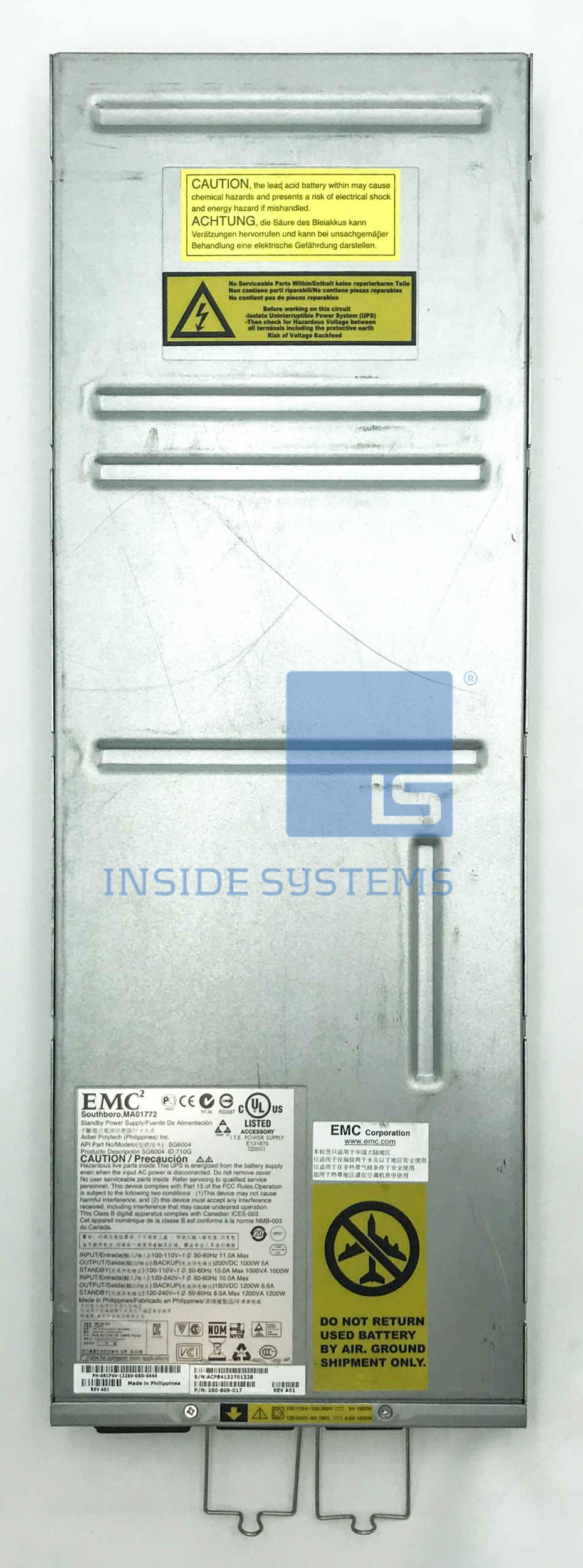 078-000-085 - 1200W SPS DC SPS, 2ND ED COMP 4 078 000 085 A