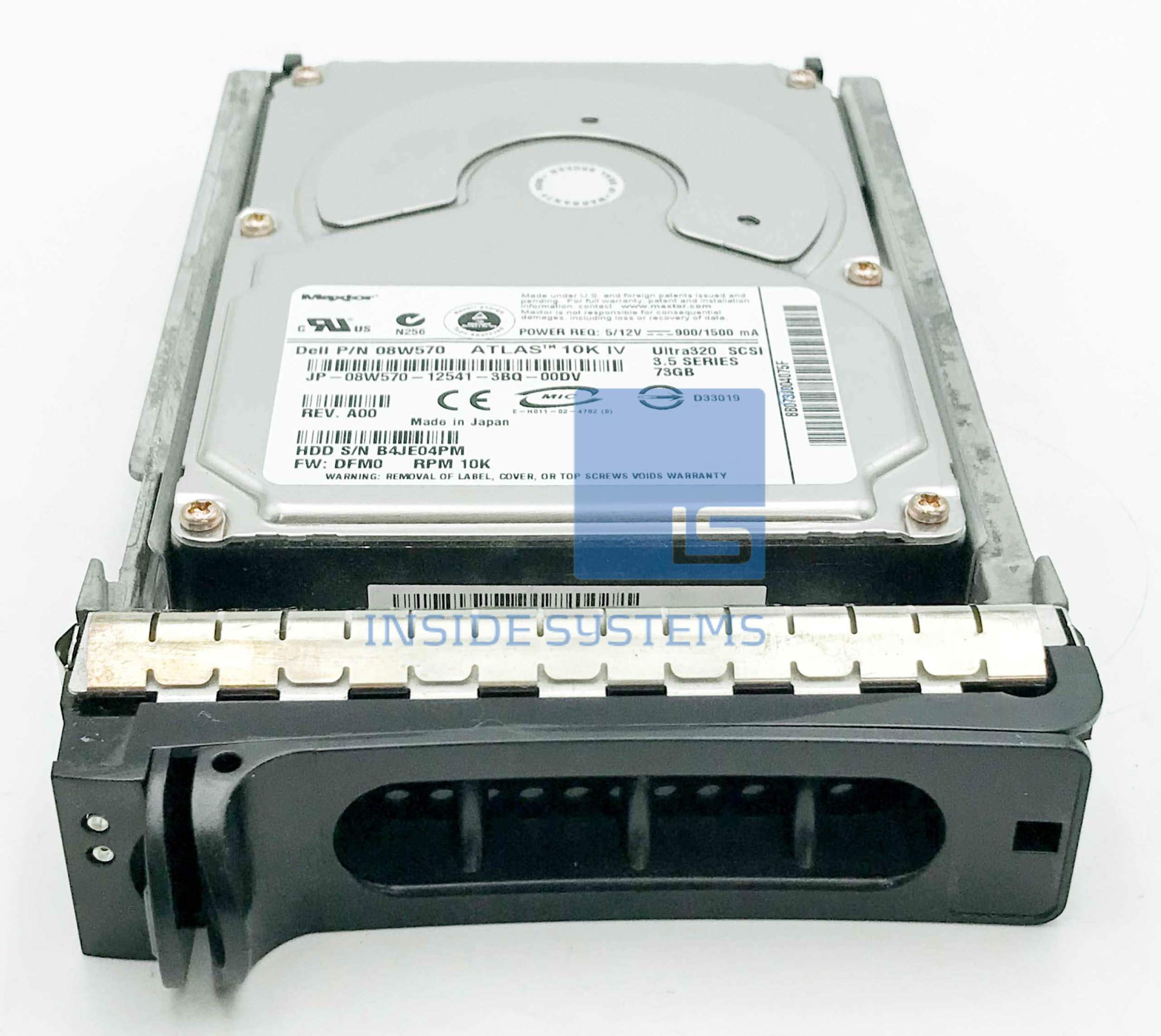 08W570 - DELL 73GB 10K 3.5" U320 80P SCSI HDD 3 08W570 - DELL 73GB 10K 3.5" U320 80P SCSI HDD - Image 3