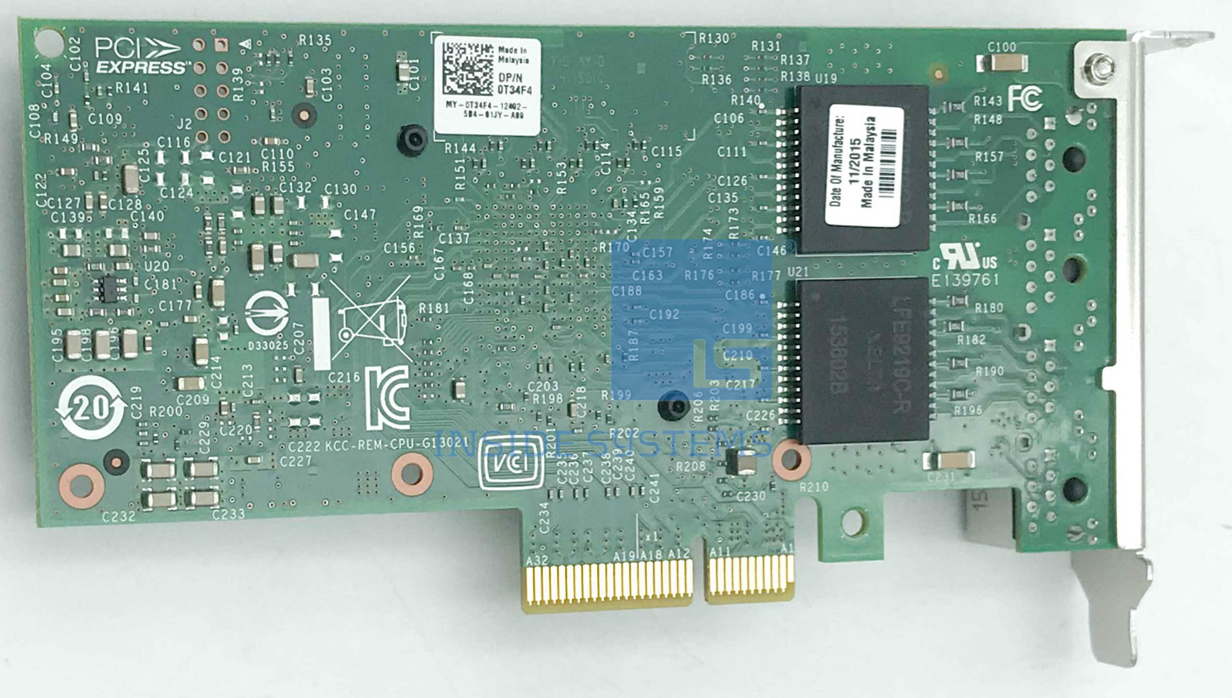 0T34F4 - DELL I350-T4 1GB 4-Port Base-T NIC LP 3 0T34F4 - DELL I350-T4 1GB 4-Port Base-T NIC LP - Image 2