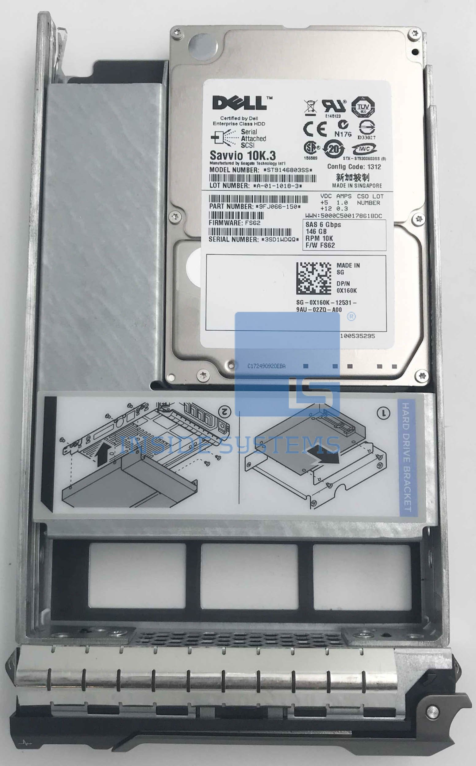 0X160K-04 - DELL 146GB 10K 3G 2.5" SAS HDD 3 0X160K-04 - DELL 146GB 10K 3G 2.5" SAS HDD