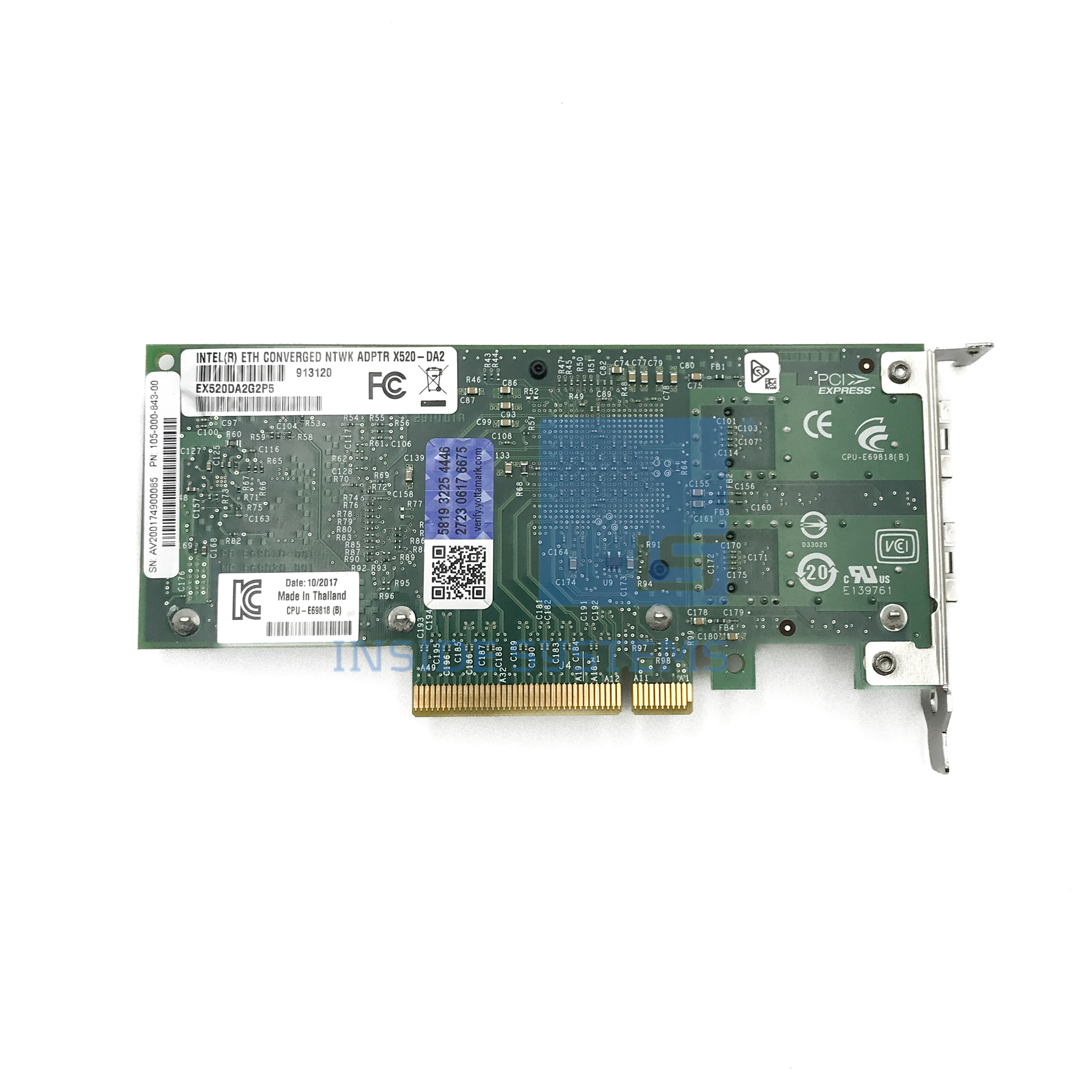 105-000-843 - EMC X520-DA2 10GB 2-Port SFP+ NIC LP 5 105-000-843 - EMC X520-DA2 10GB 2-Port SFP+ NIC LP - Image 3