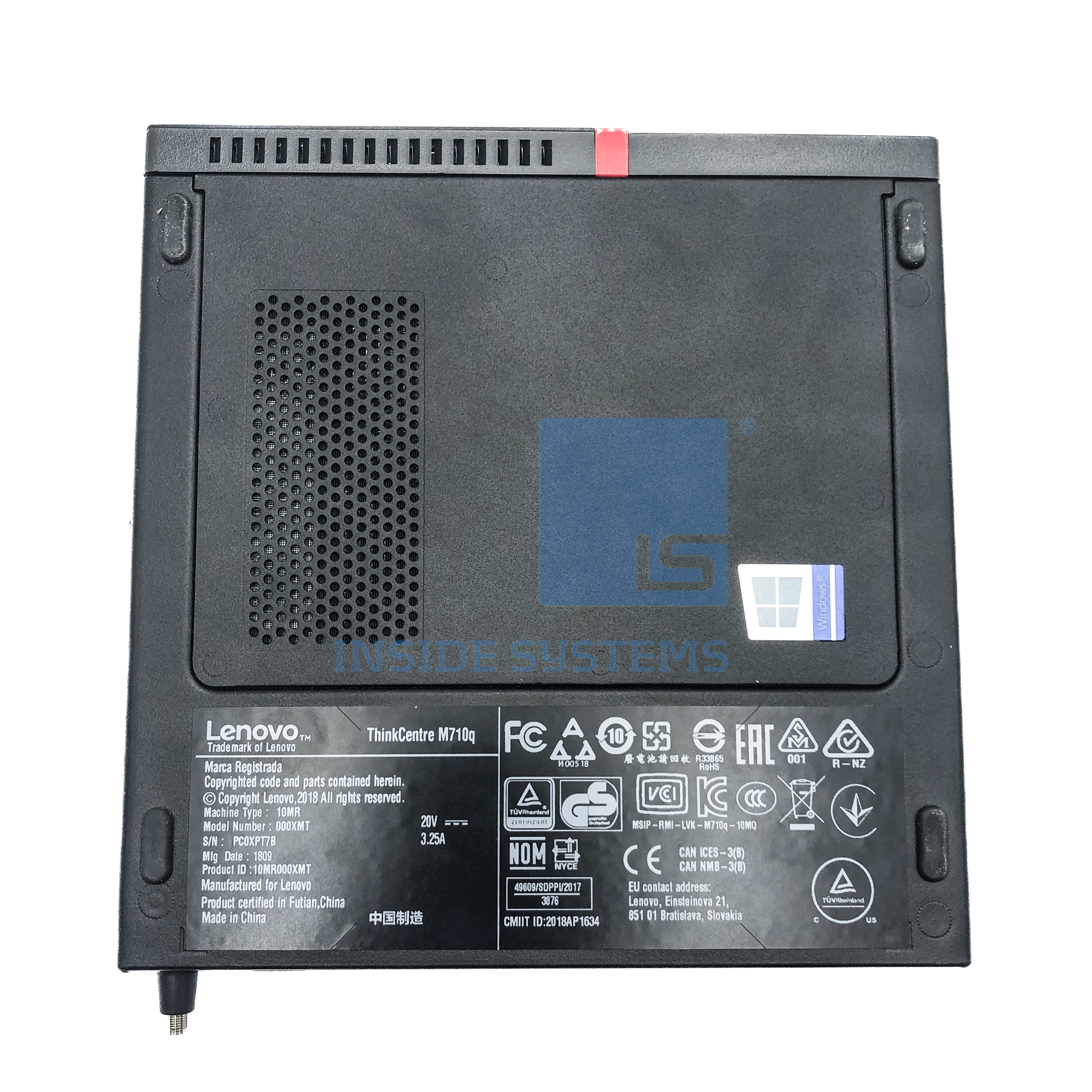 10MQS30R00-001 - Lenovo M710q(Tiny) i5-7400 - 8GB- 256SSD 5 10MQS30R00-001