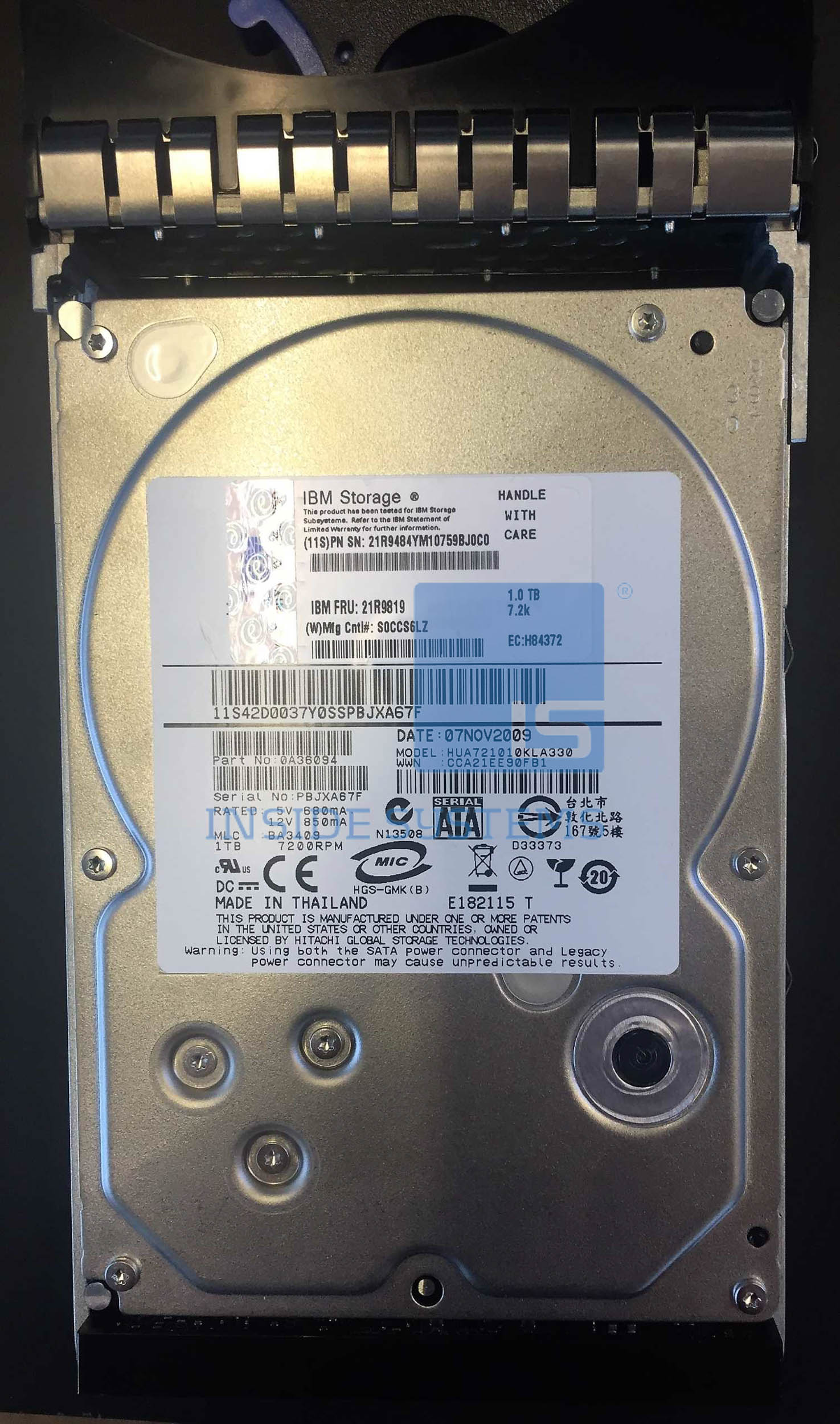 21R9819 - 1.0TB 7.2K SATA DDM DS8000 3 21R9819 A