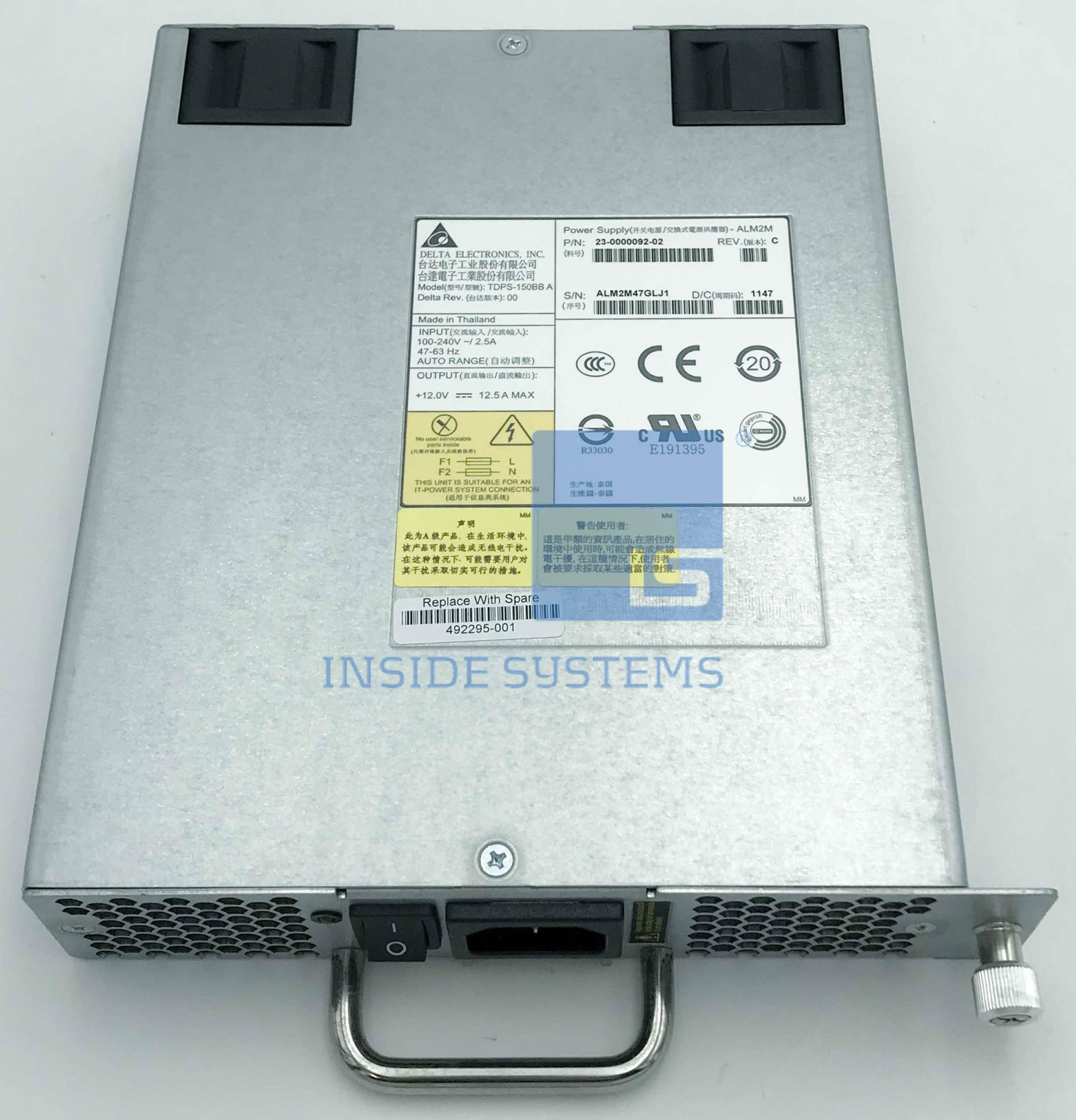 23-0000092-02 - Brocade SAN 150W Power Supply 4 23-0000092-02 - Brocade SAN 150W Power Supply - Image 2