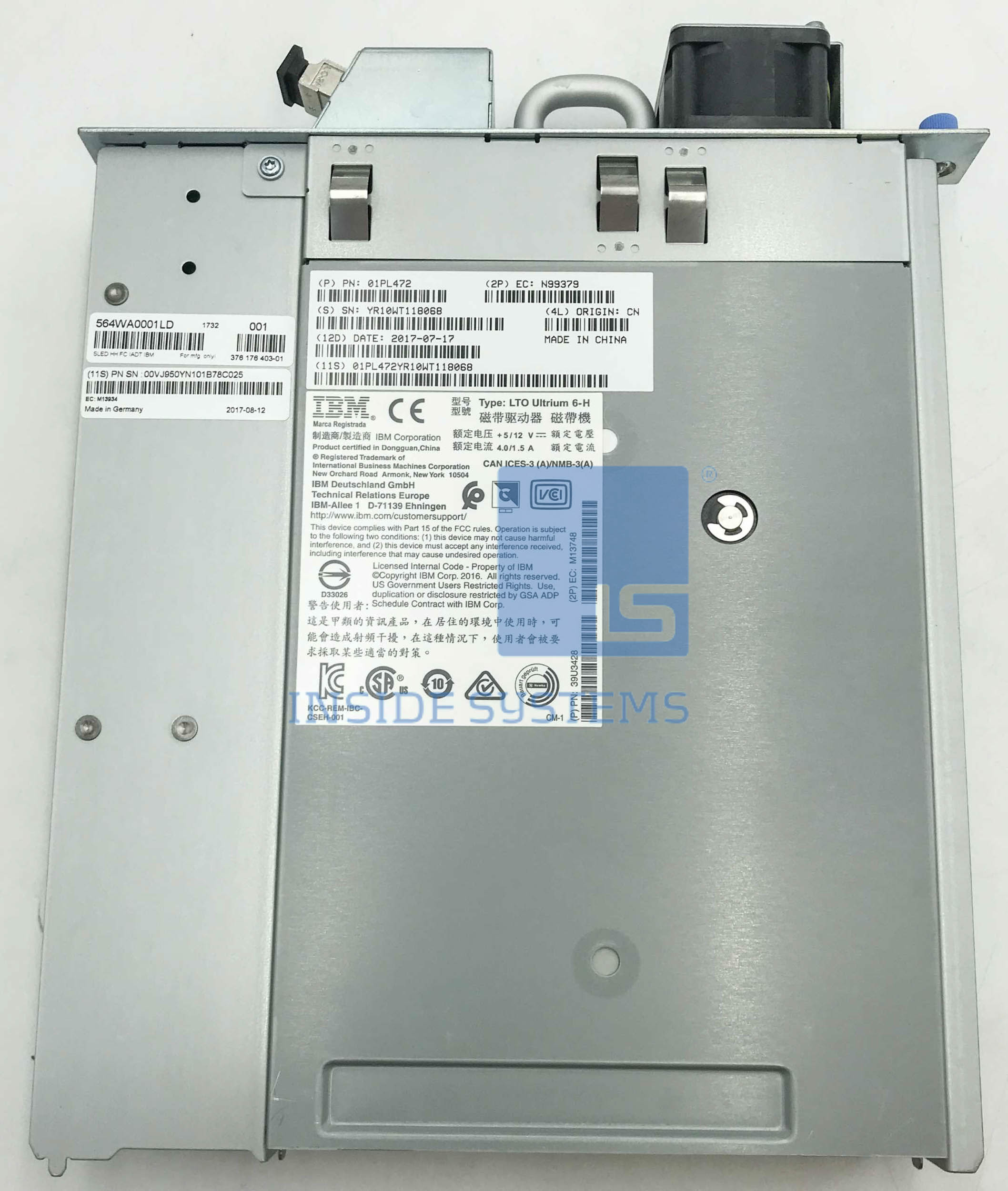 3555-AGKF - TS4300 LTO6 HH Fibre Channel Drive 4 3555-AGKF - TS4300 LTO6 HH Fibre Channel Drive - Image 3