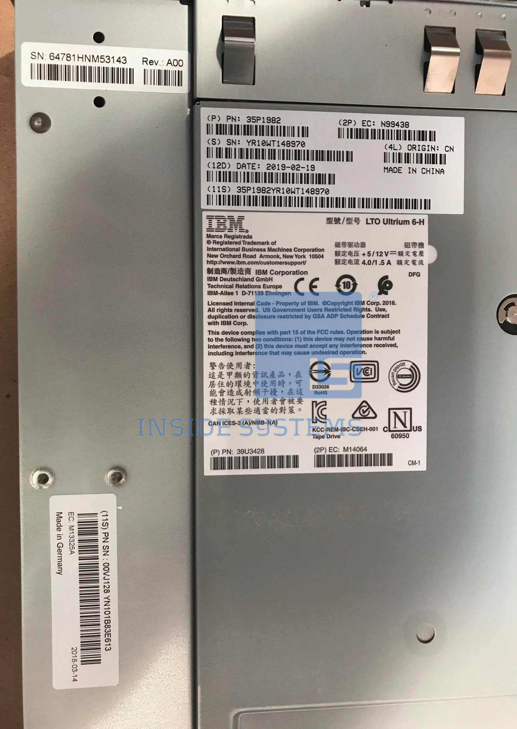 3573-8348-01 - ULTRIUM 6 HALF HIGH FIBRE DRIVE 8 3573-8348-01 - ULTRIUM 6 HALF HIGH FIBRE DRIVE - Image 7