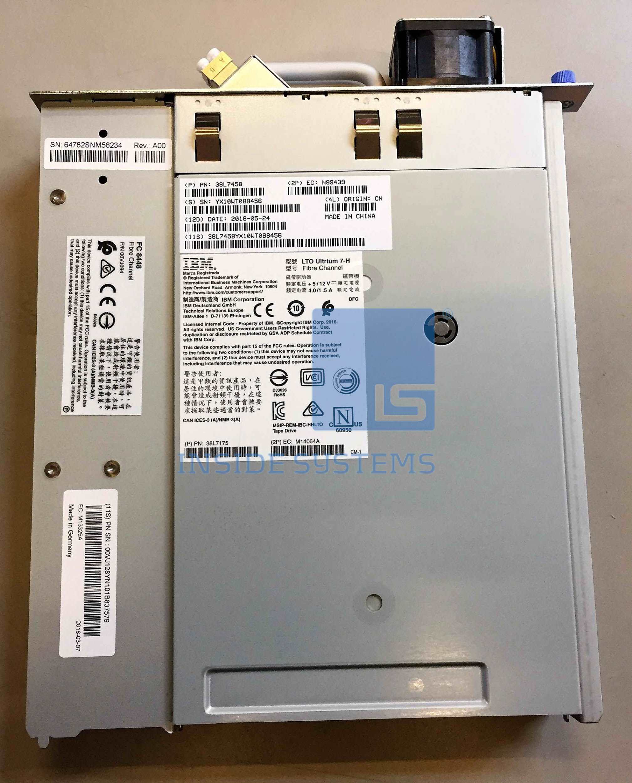 3573-8448-01 - ULTRIUM 7 HH FC 8GB TAPE DRIVE 5 3573-8448-01 - ULTRIUM 7 HH FC 8GB TAPE DRIVE - Image 4