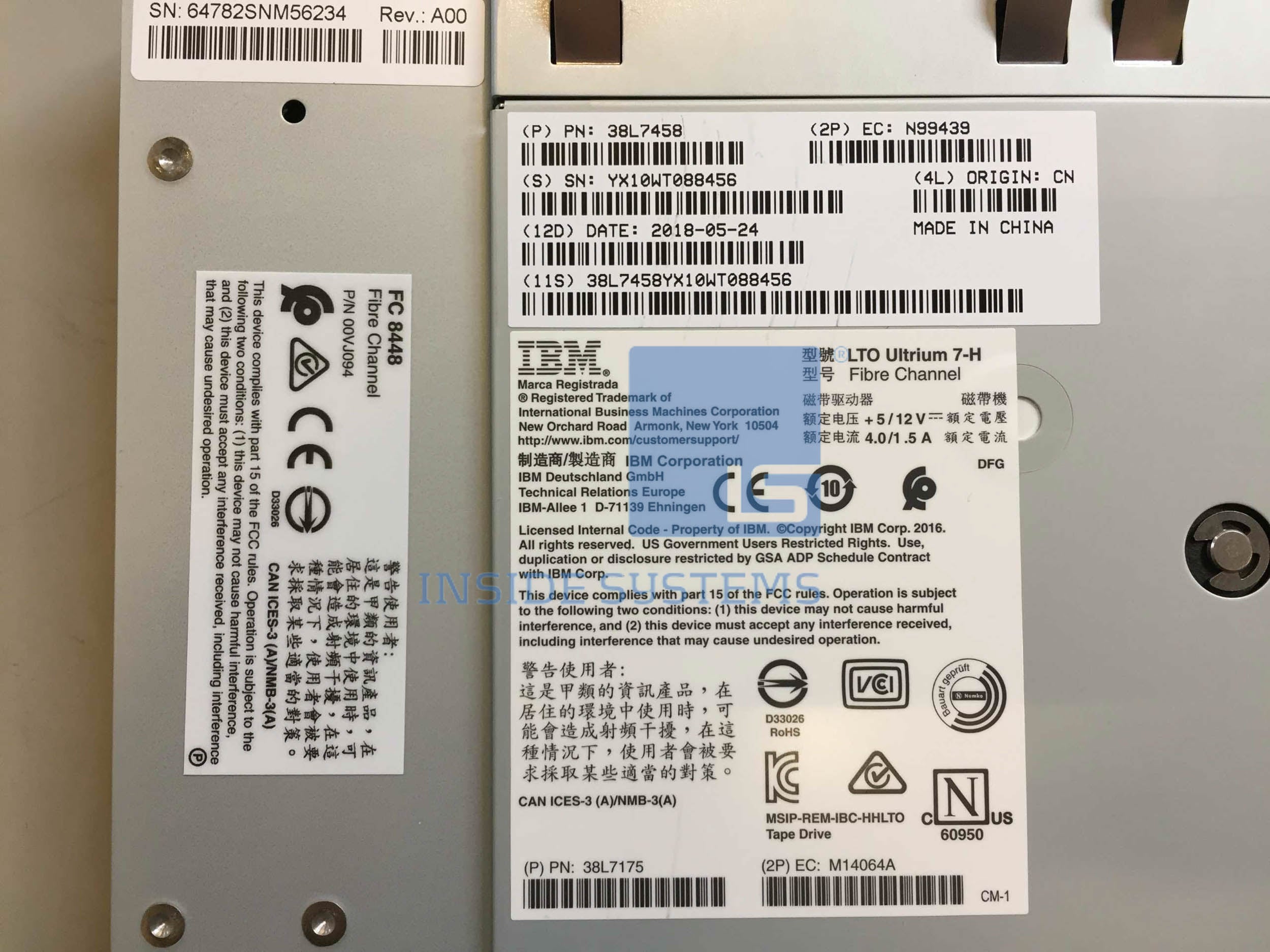 3573-8448 - ULTRIUM 7 HH FC 8GB TAPE DRIVE 6 3573-8448 - ULTRIUM 7 HH FC 8GB TAPE DRIVE - Image 4