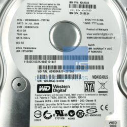 Alternative view of 41A3550 - 40GB 7.2K 3.5" SATA HDD